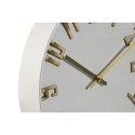 Zegar Ścienny Home ESPRIT Biały Złoty Srebrzysty PVC 30 x 4 x 30 cm (2 Sztuk)