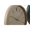Zegar Ścienny Home ESPRIT Kolor Zielony Różowy PVC Nowoczesny 30 x 4 x 30 cm (2 Sztuk)