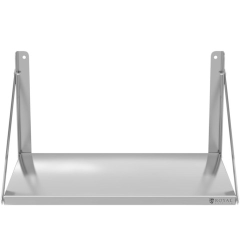 Półka ścienna składana stalowa nierdzewna 80x45cm