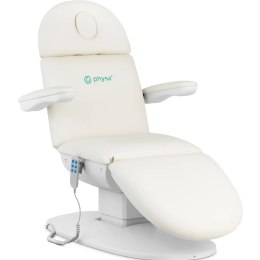 Fotel kosmetyczny do masażu tatuażu SPA 150 kg TERAMO - biały