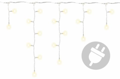 Świąteczny świetlny deszcz - 5 m, 144 LED, ciepła biel