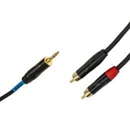 Kabel Audio Jack do 2 RCA Sound station quality (SSQ) MiJRCA1 1 m