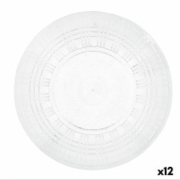 Płaski Talerz Quid Viba Przezroczysty Plastikowy Ø 26 cm 26 cm (12 Sztuk) (Pack 12x)