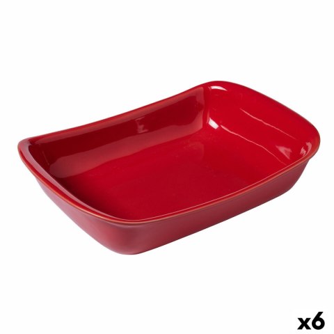 Naczynie do Piekarnika Pyrex Supreme Czerwony Ceramika Prostokątny 30,2 x 20 x 7,4 cm (6 Sztuk)