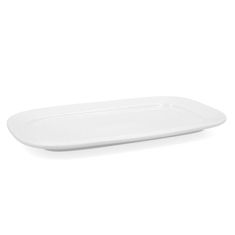 Półmisek Kuchenny Bidasoa Glacial Biały Ceramika 36 x 21 cm (3 Sztuk) (Pack 3x)