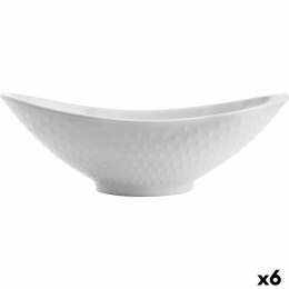 Półmisek Kuchenny Quid Gastro Owalne Ceramika Biały (21,5 x 12,5 x 7 cm) (6 Sztuk)