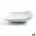 Talerz głęboki Ariane Vital Kwadratowy Ceramika Biały (Ø 21 cm) (6 Sztuk)