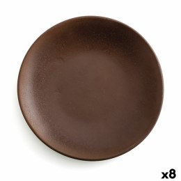 Płaski Talerz Anaflor Barro Anaflor Brązowy Ceramika Terakota Ø 29 cm (8 Sztuk)