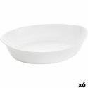 Półmisek Kuchenny Luminarc Smart Cuisine Owalne 32 x 20 cm Biały Szkło (6 Sztuk)