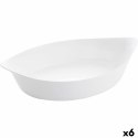 Półmisek Kuchenny Luminarc Smart Cuisine Owalne Biały Szkło 6 Sztuk 38 x 22 cm