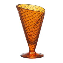 Puchar do lodów i koktajli Gelato Pomarańczowy Szkło 210 ml (6 Sztuk)