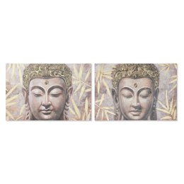 Obraz Home ESPRIT Budda Orientalny 120 x 3 x 80 cm (2 Sztuk)