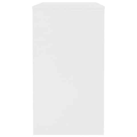 Biurko, białe, 90x40x72 cm, materiał drewnopochodny