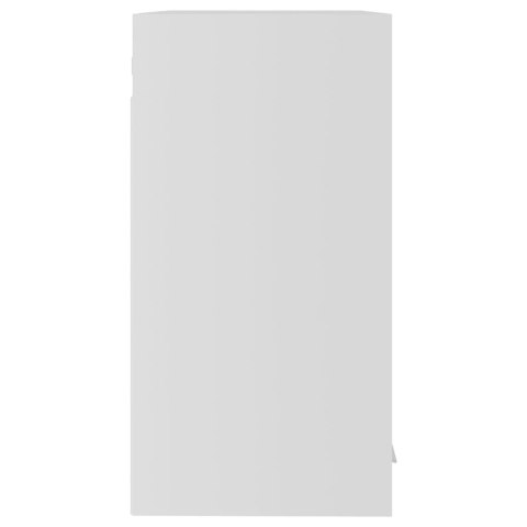 Szafka wisząca z szybą, biała, 60x31x60 cm, płyta