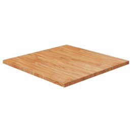 Kwadratowy blat do stolika, jasnobrązowy, 70x70x2,5 cm, dębowy