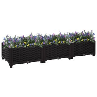 Donica do podniesionej rabaty, 120x40x23 cm, polipropylen