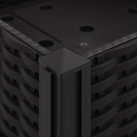 Donica do podniesionej rabaty, 120x40x23 cm, polipropylen