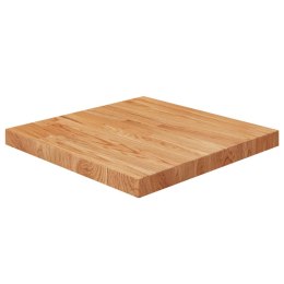 Kwadratowy blat do stolika, jasnobrązowy, 50x50x4 cm, dębowy