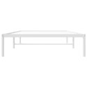 Metalowa rama łóżka, biała, 107x203 cm