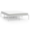 Metalowa rama łóżka, biała, 160x200 cm