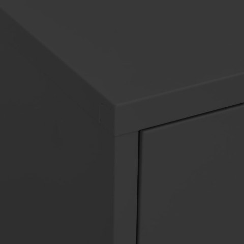 Szafka, antracytowa, 80x35x101,5 cm, stalowa