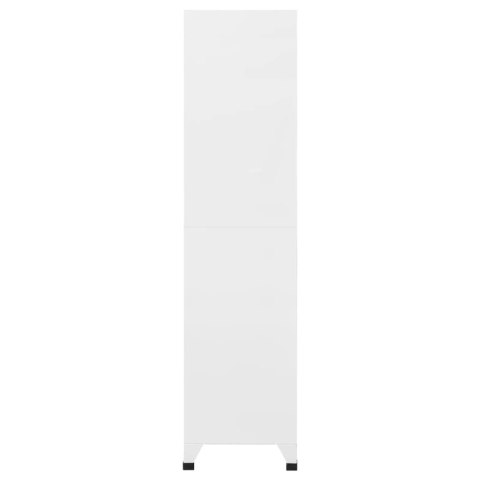 Szafka zamykana na klucz, jasno- i ciemnoszara, 90x40x180 cm