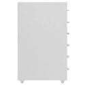 Mobilna szafka kartotekowa, szara, 28x41x69 cm, metalowa