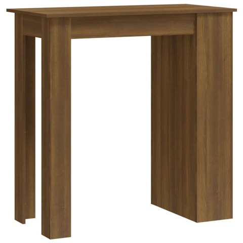 Stolik barowy z półkami, brązowy dąb, 102x50x103,5 cm, płyta Stolik barowy z półkami, brązowy dąb, 102x50x103,5 cm, płyta