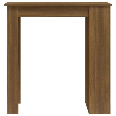 Stolik barowy z półkami, brązowy dąb, 102x50x103,5 cm, płyta Stolik barowy z półkami, brązowy dąb, 102x50x103,5 cm, płyta