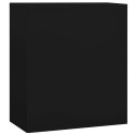 Szafka kartotekowa, czarna, 90x46x103 cm, stalowa