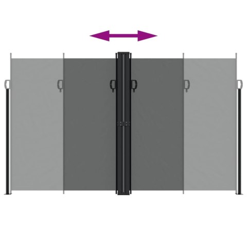 Zwijana markiza boczna, antracytowa, 200x1200 cm