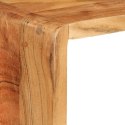 3-częściowy zestaw półek ściennych kostek, drewno akacjowe