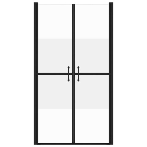 Drzwi prysznicowe, szkło częściowo mrożone ESG, (98-101)x190 cm