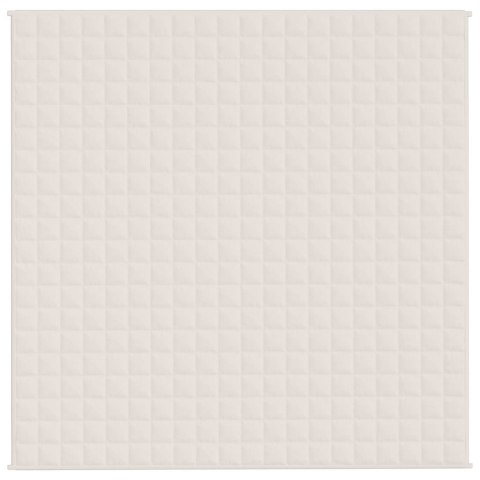 Koc obciążeniowy, kremowy, 200x200 cm, 9 kg, tkanina