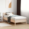 Rama łóżka z wezgłowiem, 90x200 cm, lite drewno sosnowe