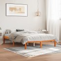 Rama łóżka, woskowy brąz, 120x190 cm, lite drewno sosnowe