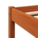 Rama łóżka, woskowy brąz, 140x190 cm, lite drewno sosnowe