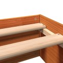Rama łóżka, woskowy brąz, 140x200 cm, lite drewno sosnowe