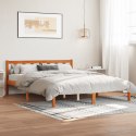 Rama łóżka, woskowy brąz, 160x200 cm, lite drewno sosnowe