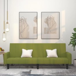 2-osobowa kanapa, jasnozielona, tapicerowana aksamitem