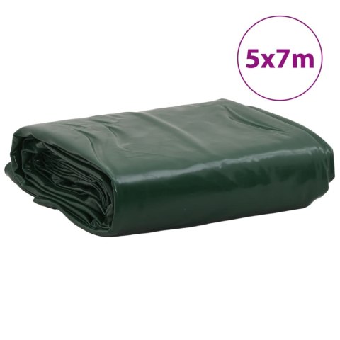 Plandeka, zielona, 5x7 m, 600 g/m²