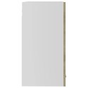 Szafka wisząca z szybą, kolor dąb sonoma, 60x31x60 cm, płyta