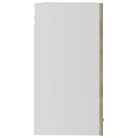 Szafka wisząca z szybą, kolor dąb sonoma, 60x31x60 cm, płyta