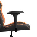 Fotel gamingowy, czarno-pomarańczowy, sztuczna skóra