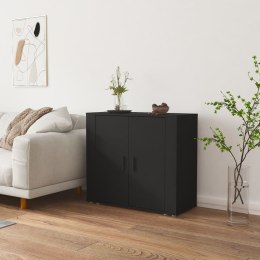 Szafka, czarna, 80x33x70 cm, materiał drewnopochodny