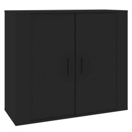 Szafka, czarna, 80x33x70 cm, materiał drewnopochodny