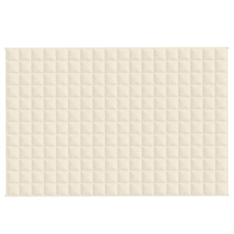 Koc obciążeniowy, kremowy, 120x180 cm, 5 kg, tkanina