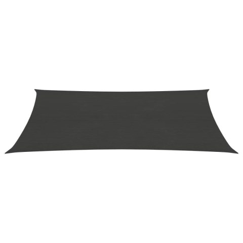 Żagiel przeciwsłoneczny, 160 g/m², antracytowy, 3x6 m, HDPE