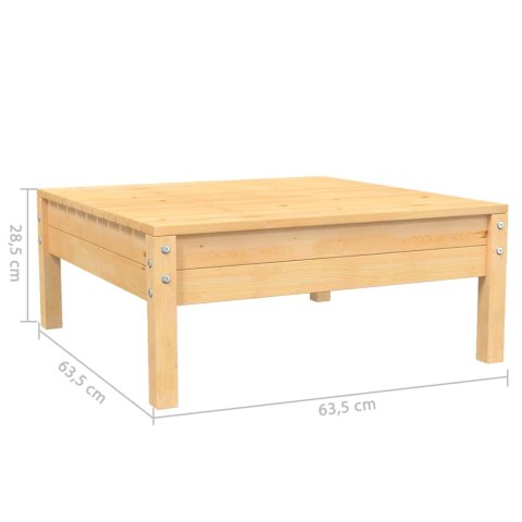 3-cz. zestaw wypoczynkowy do ogrodu, kremowe poduszki, sosnowy