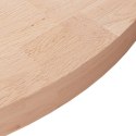 Okrągły blat do stolika, Ø60x4 cm, surowe drewno dębowe